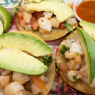 CEVICHE DE CAMARON (Shrimp ceviche)
