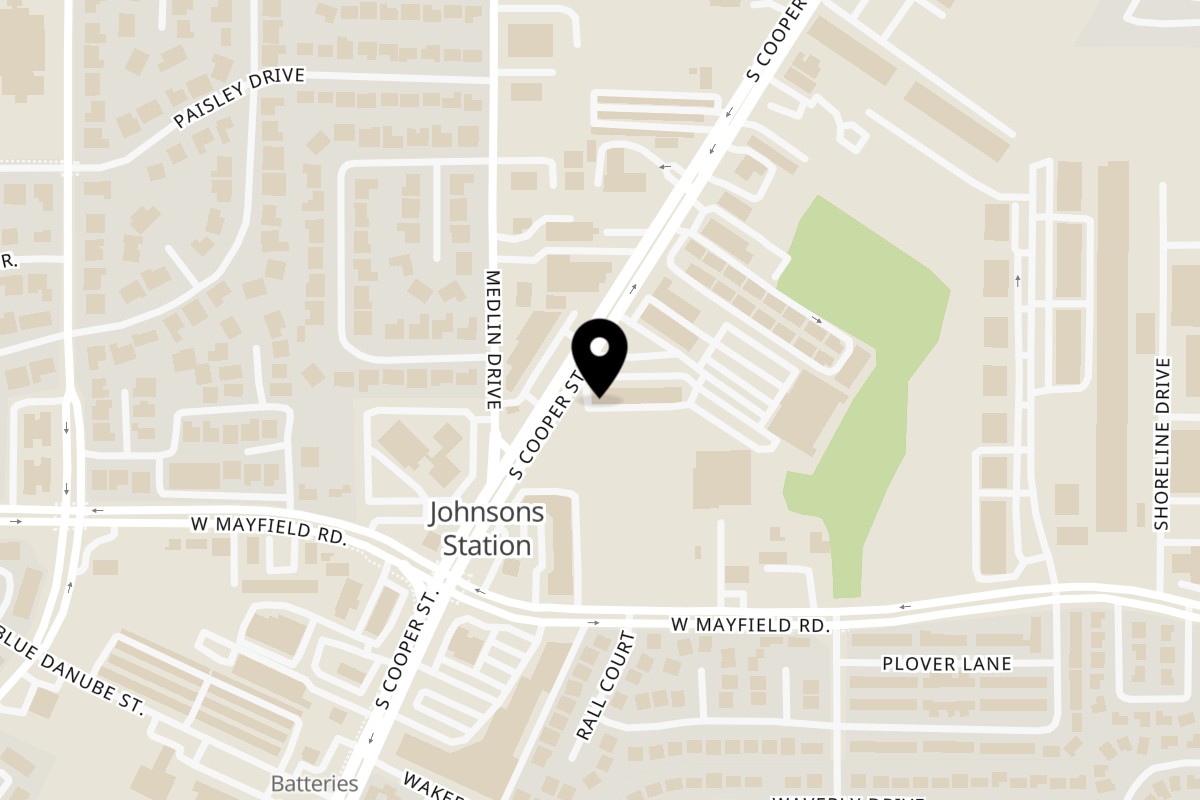Map showing the location of Guanataco Arlington on 3151 S Cooper St Ste 108 in Arlington
